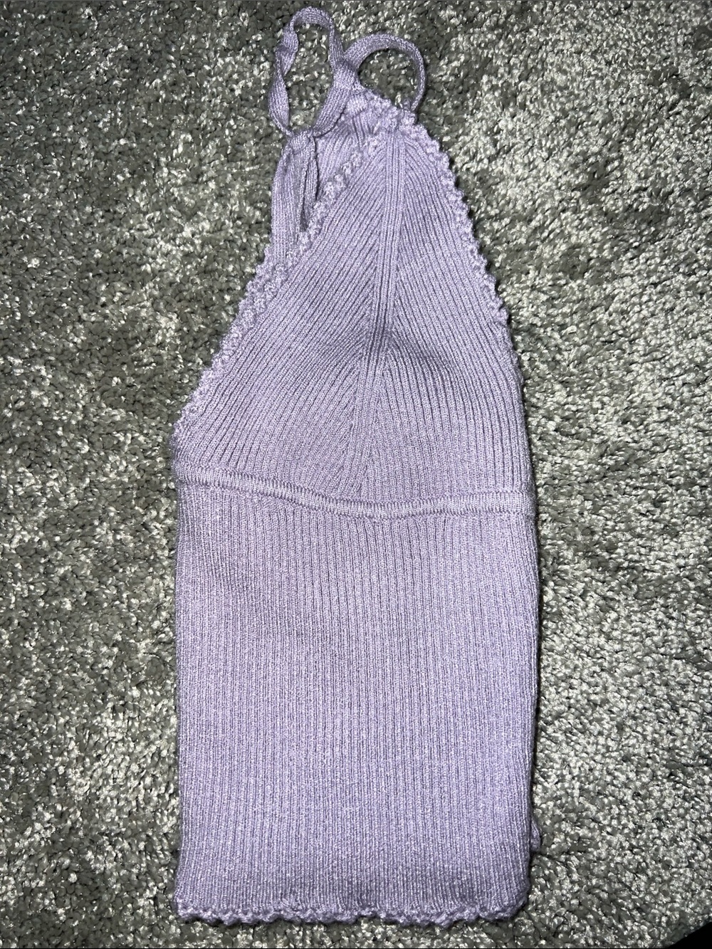 La Hearts Lavender Ribbed V-Neck Cami - Picture 4 of 4